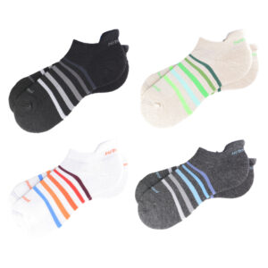 Women's Motionwool Sport Cushion Performance Golf Socks 4 Pack-White Base, Oatmeal Base, Charcoal Base, & Black Base-Medium