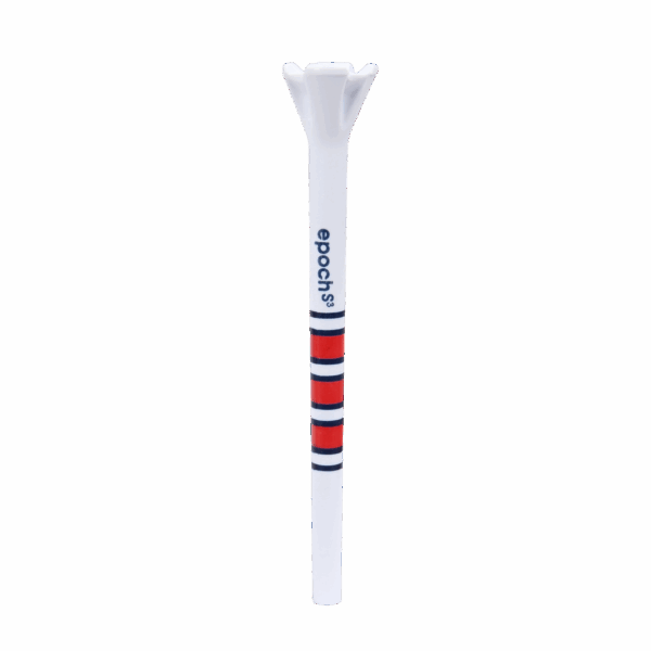 Red & Navy 3.25" 30/10 Pack Epoch S3 Golf Tees